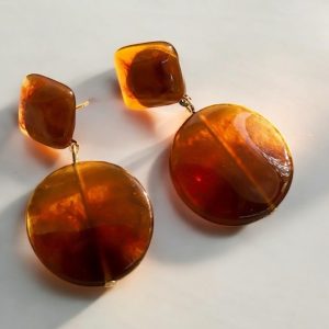 Pendientes verano marrón