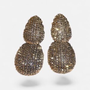 Pendientes doble strass